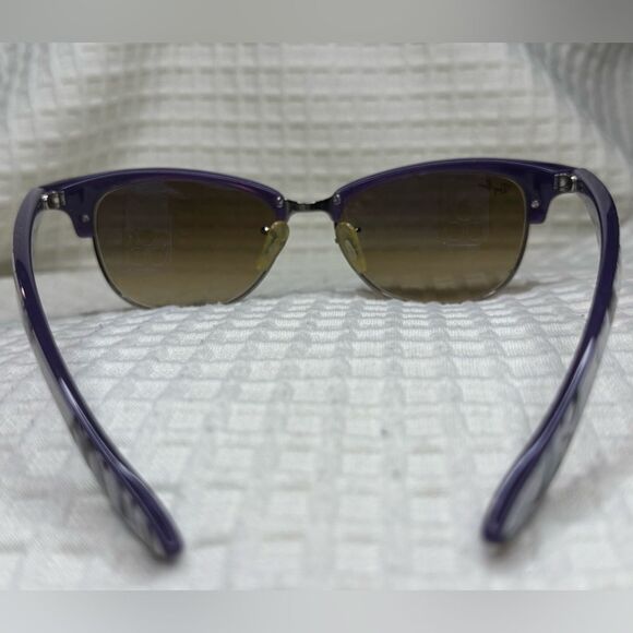 VINTAGE Ray-Ban Gradient  Midnight Purple & White ClubMaster Cat-Eye Sunglasses main image 7